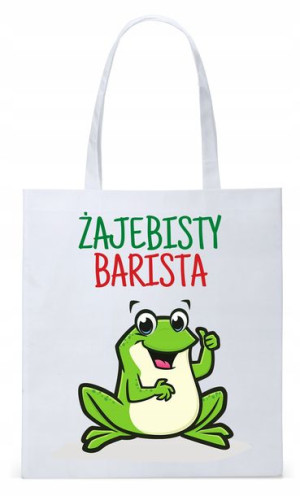 Torba Biała Eco Shopper Dla Baristy Prezent