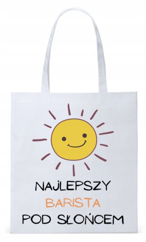 Torba Biała Eco Shopper Dla Baristy Prezent