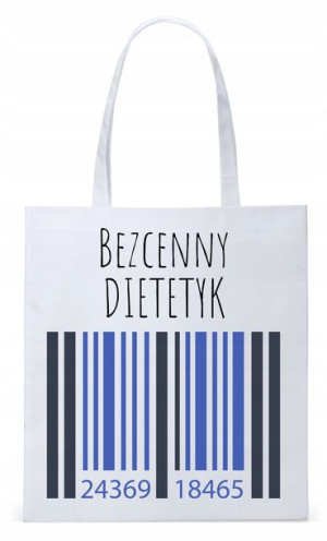 Torba Biała Eco Shopper Dla Dietetyka Dietetyczki