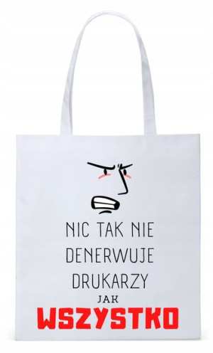 Torba Biała Eco Shopper Dla Drukarza