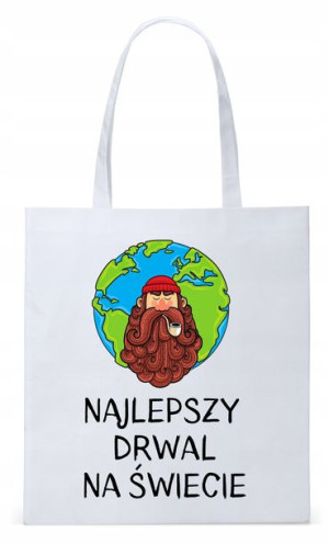 Torba Biała Eco Shopper Dla Drwala Prezent