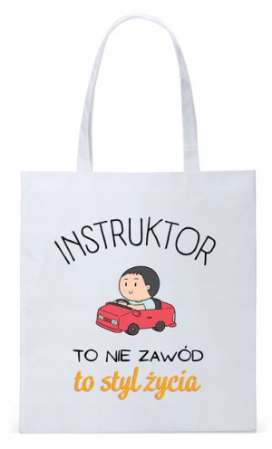 Torba Biała Eco Shopper Dla Instruktora Prezent