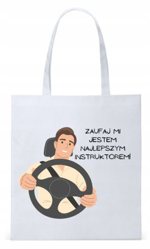 Torba Biała Eco Shopper Dla Instruktora Prezent