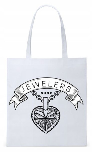 Torba Biała Eco Shopper Dla Jubilera Prezent