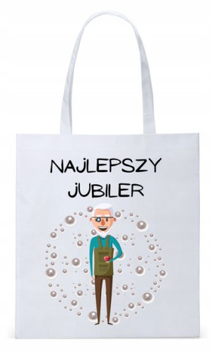 Torba Biała Eco Shopper Dla Jubilera Prezent