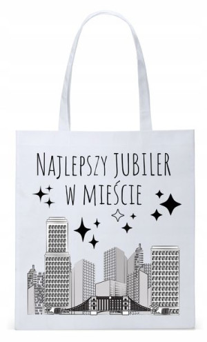 Torba Biała Eco Shopper Dla Jubilera Prezent