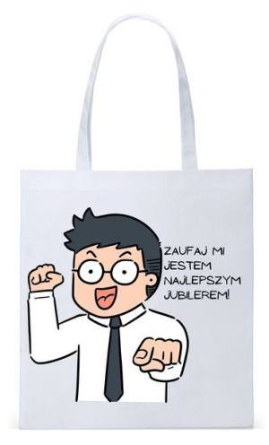 Torba Biała Eco Shopper Dla Jubilera Prezent