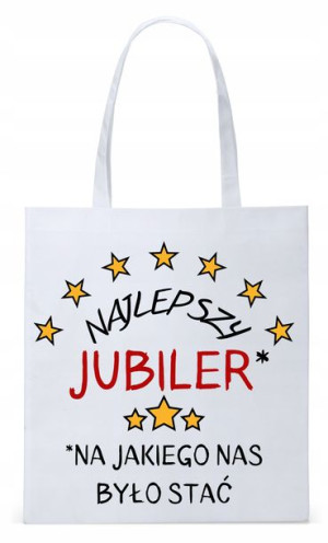 Torba Biała Eco Shopper Dla Jubilera Prezent