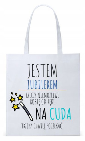 Torba Biała Eco Shopper Dla Jubilera Prezent