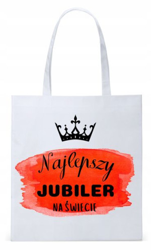 Torba Biała Eco Shopper Dla Jubilera Prezent