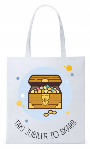Torba Biała Eco Shopper Dla Jubilera Prezent