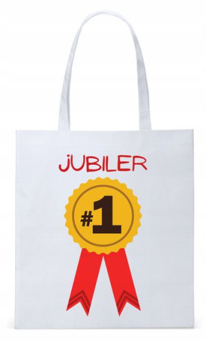 Torba Biała Eco Shopper Dla Jubilera Prezent