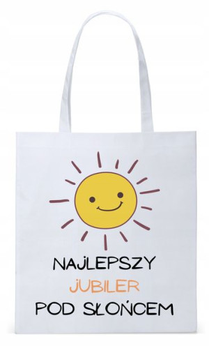 Torba Biała Eco Shopper Dla Jubilera Prezent