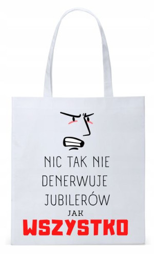 Torba Biała Eco Shopper Dla Jubilera Prezent