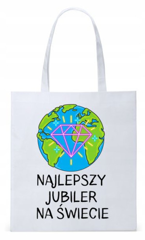 Torba Biała Eco Shopper Dla Jubilera Prezent