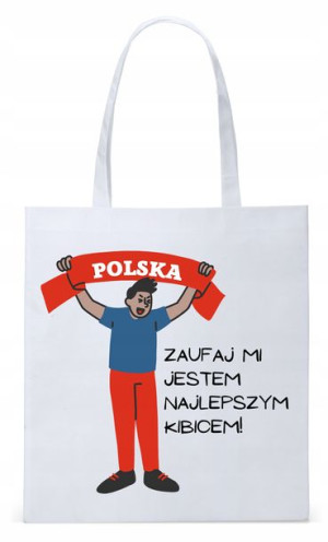 Torba Biała Eco Shopper Dla Kibica Prezent