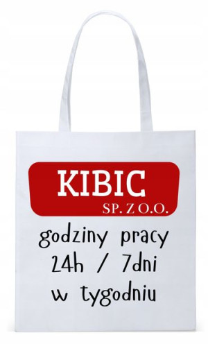 Torba Biała Eco Shopper Dla Kibica Prezent