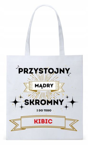 Torba Biała Eco Shopper Dla Kibica Prezent