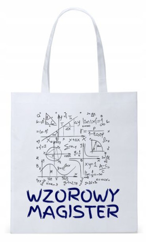 Torba Biała Eco Shopper Dla Magistra Prezent