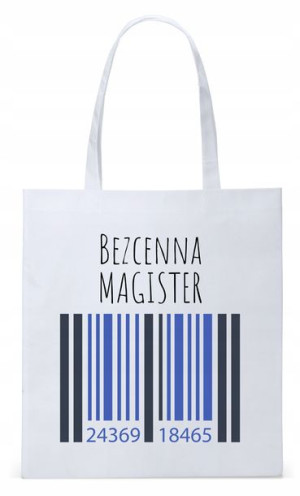 Torba Biała Eco Shopper Dla Magistra Prezent