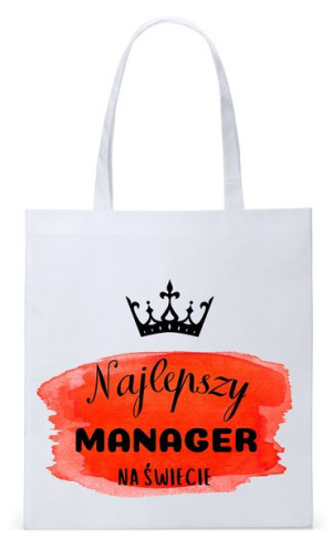 Torba Biała Eco Shopper Dla Managera