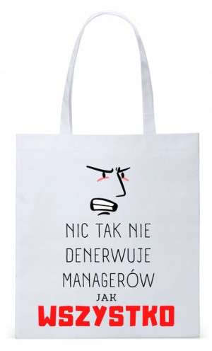 Torba Biała Eco Shopper Dla Managera