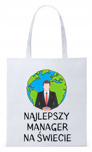 Torba Biała Eco Shopper Dla Managera