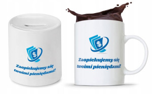 Zestaw Dla Bankiera Kubek + Skarbonka Prezent