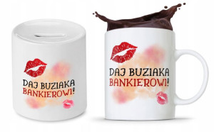 Zestaw Dla Bankiera Kubek + Skarbonka Prezent
