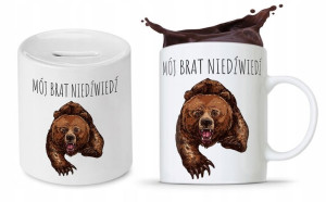 Zestaw Dla Brata Na Prezent Kubek + Skarbonka