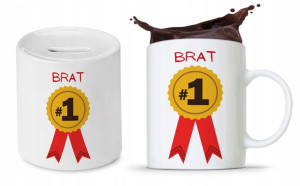 Zestaw Dla Brata Na Prezent Kubek + Skarbonka