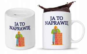Zestaw Dla Budowlańca Fachowca Kubek + Skarbonka