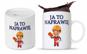 Zestaw Dla Budowlańca Fachowca Kubek + Skarbonka