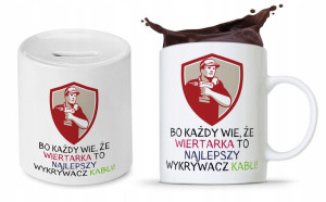 Zestaw Dla Budowlańca Fachowca Kubek + Skarbonka