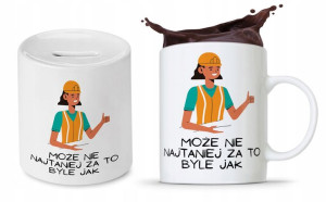 Zestaw Dla Budowlańca Fachowca Kubek + Skarbonka