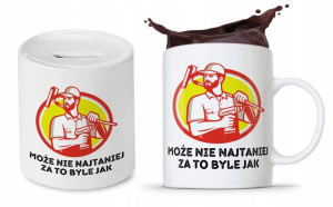Zestaw Dla Budowlańca Fachowca Kubek + Skarbonka