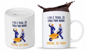 Zestaw Dla Budowlańca Fachowca Kubek + Skarbonka