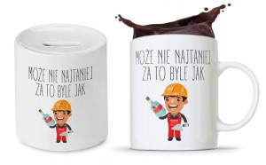 Zestaw Dla Budowlańca Fachowca Kubek + Skarbonka