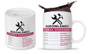 Zestaw Dla Budowlańca Fachowca Kubek + Skarbonka