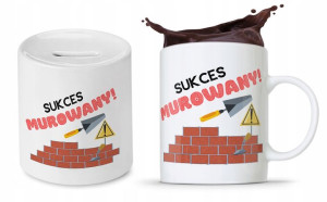 Zestaw Dla Budowlańca Fachowca Kubek + Skarbonka