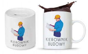 Zestaw Dla Budowlańca Fachowca Kubek + Skarbonka