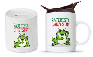 Zestaw Dla Chrzestnego Kubek + Skarbonka Prezent