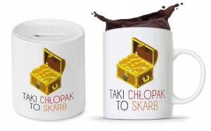 Zestaw Dla Chłopaka Męża Prezent Kubek + Skarbonka