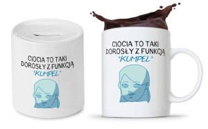 Zestaw Dla Cioci Prezent Kubek + Skarbonka