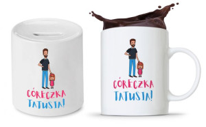 Zestaw Dla Córki Prezent Kubek + Skarbonka