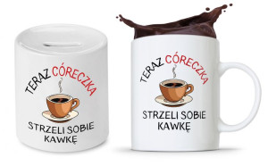 Zestaw Dla Córki Prezent Kubek + Skarbonka