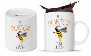 Zestaw Dla Doktora Lekarza Kubek + Skarbonka