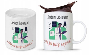 Zestaw Dla Doktora Lekarza Kubek + Skarbonka