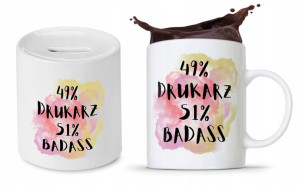 Zestaw Dla Drukarza Kubek + Skarbonka Prezent