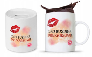 Zestaw Dla Drukarza Kubek + Skarbonka Prezent